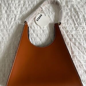 Staud Rey Tan Leather Bag NWT